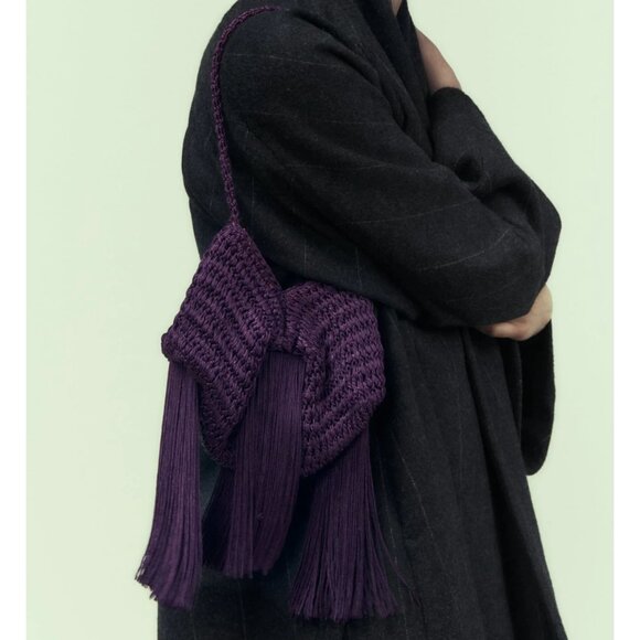 Zara crochet and tassel bag - Picture 2 of 10